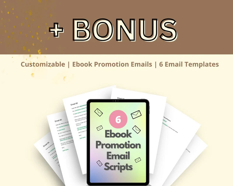 eBOOK Sales Page Template in Canva, Free Canva Page Hosting