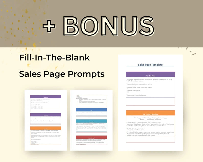 Sales Page in Canva | Landing Page in Canva | Opt in Page Mockup | Sales Page Canva Mockup