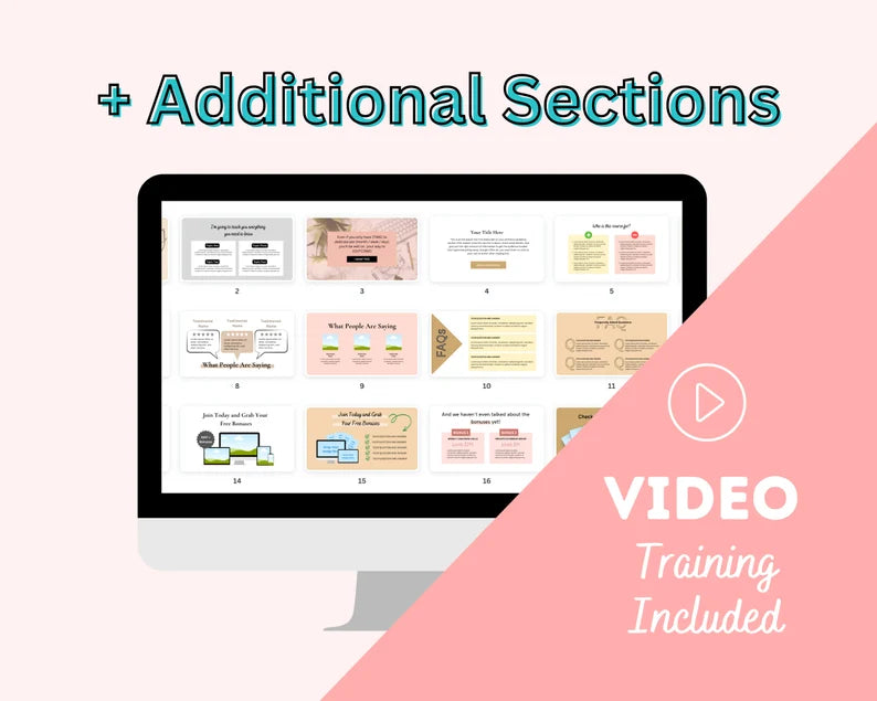 Upsell Page Template in Canva, Free Canva Page Hosting