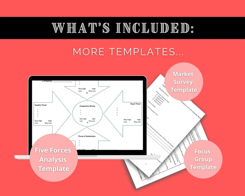 Market Research Toolkit | Find Your Ideal Customer Workbook | Competitor Research Planner