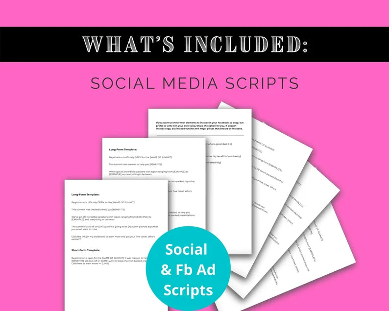 Planning Your Virtual Summit | Summit Email Templates | Summit Social Media Copy
