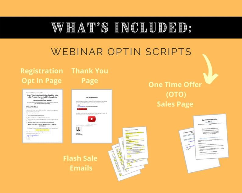 Webinar in a box | Webinar Email Templates | Webinar Social Media Posts | Webinar Script Template