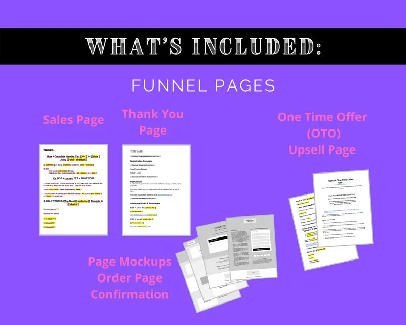 Sales Funnel Toolkit | Sales Funnel Workbook | Sales Page Builder