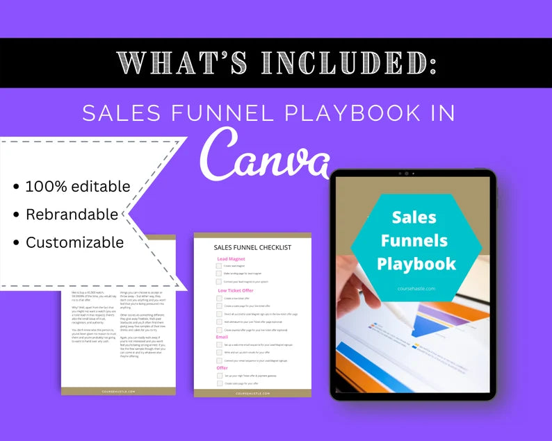 Sales Funnel Toolkit | Sales Funnel Workbook | Sales Page Builder