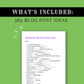 Blogging Toolkit | Blogging Planner | 365 Blog Post Titles | DFY Blog Post Scripts