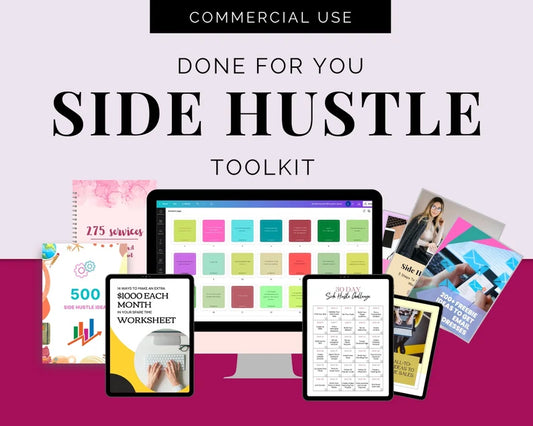 Side Hustle Toolkit | Side Hustle Workbook | Side Hustle Affirmation Posts
