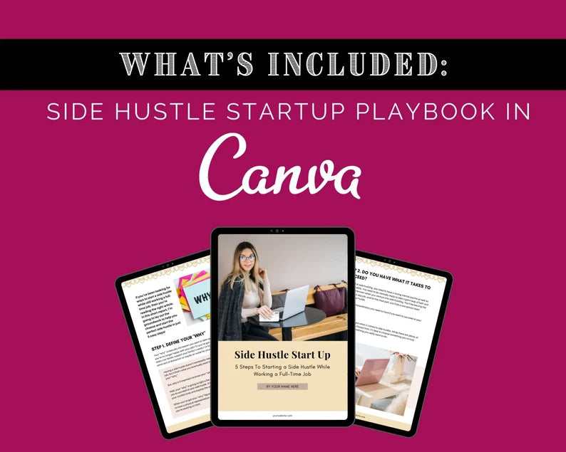 Side Hustle Toolkit | Side Hustle Workbook | Side Hustle Affirmation Posts