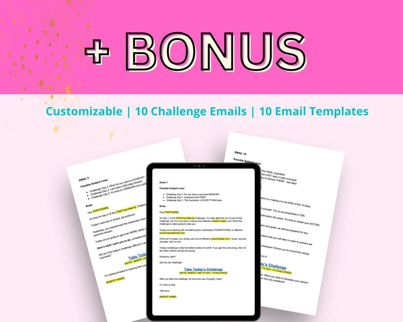 Challenge Sales Page Template in Canva, Free Canva Page Hosting