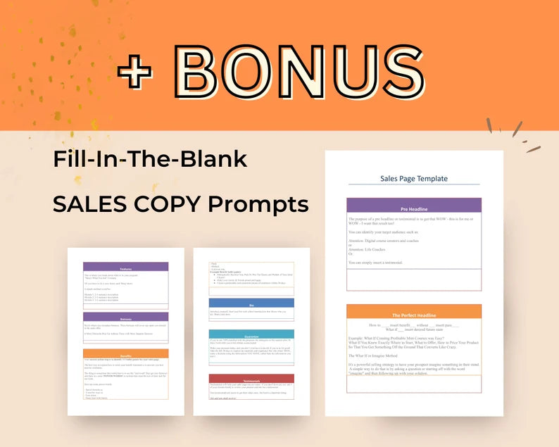 Masterclass Sales Page Template in Canva, Free Canva Page Hosting