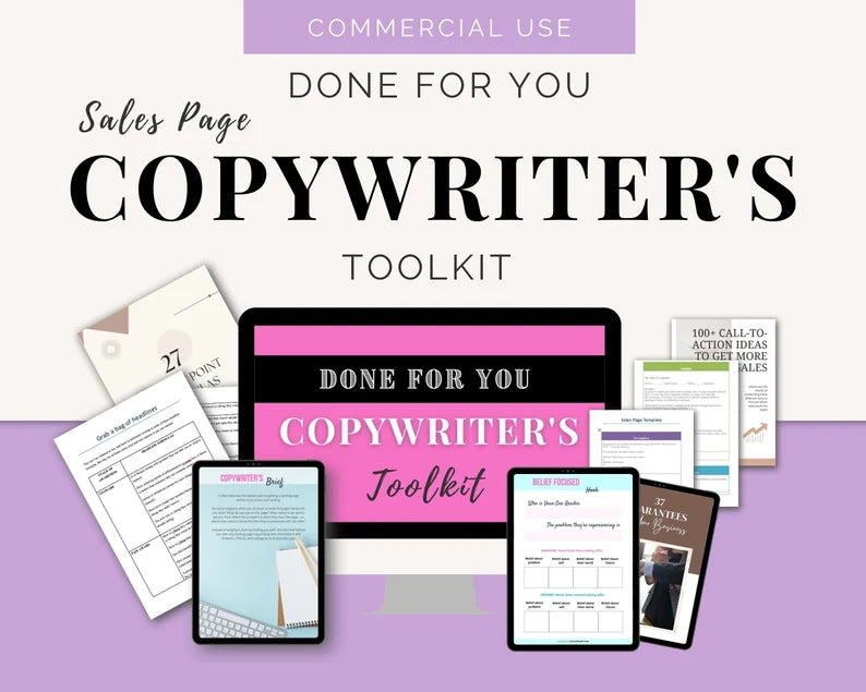 Copywriter's Toolkit | Landing Page Writing Kit | Sales Page Writing Kit