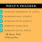 Webinar in a box | Webinar Email Templates | Webinar Social Media Posts | Webinar Script Template