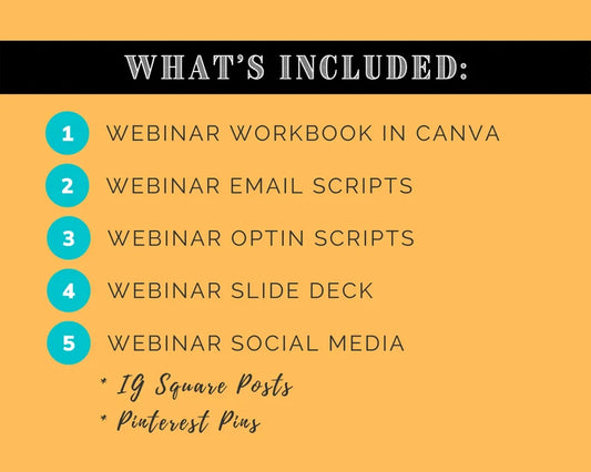 Webinar in a box | Webinar Email Templates | Webinar Social Media Posts | Webinar Script Template