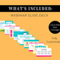 Webinar in a box | Webinar Email Templates | Webinar Social Media Posts | Webinar Script Template