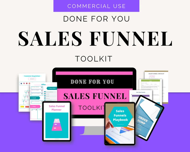 Sales Funnel Toolkit | Sales Funnel Workbook | Sales Page Builder