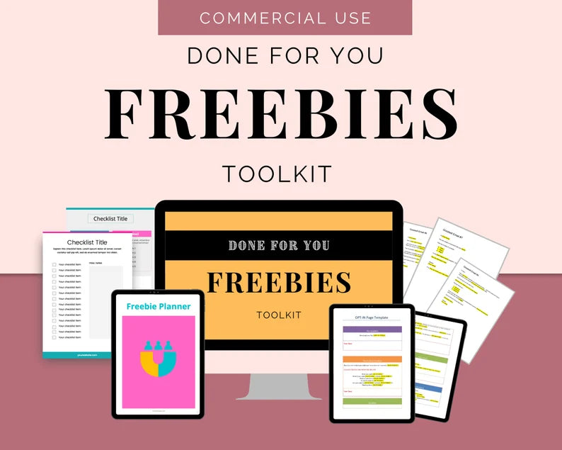 Freebie Toolkit | Opt in Workbook | Lead Magnet Template | Opt in Freebie