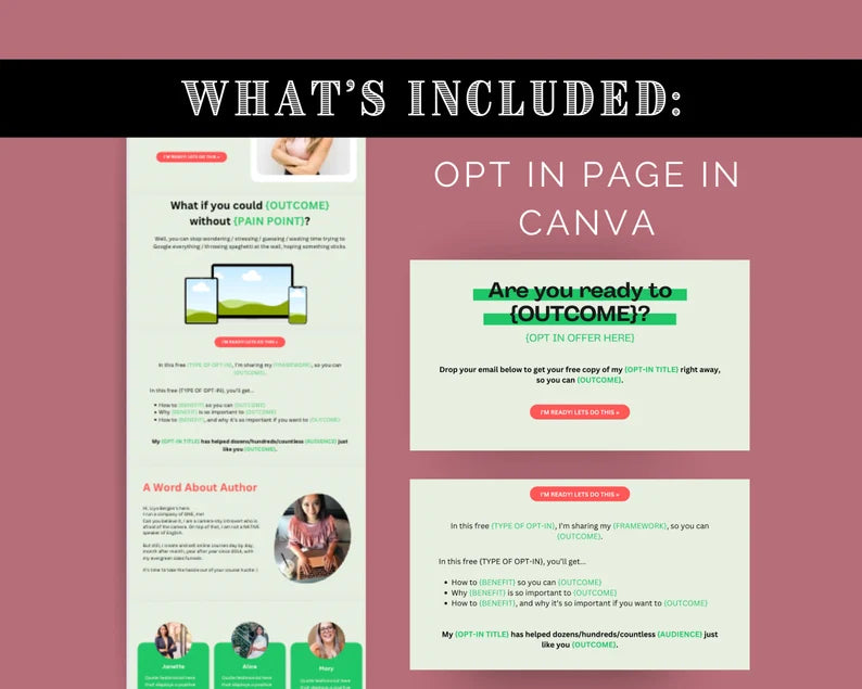 Freebie Toolkit | Opt in Workbook | Lead Magnet Template | Opt in Freebie