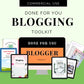Blogging Toolkit | Blogging Planner | 365 Blog Post Titles | DFY Blog Post Scripts