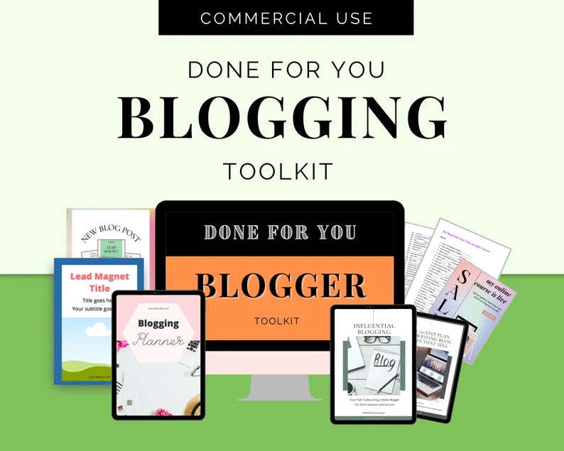 Blogging Toolkit | Blogging Planner | 365 Blog Post Titles | DFY Blog Post Scripts