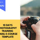 Email eCourse Template | Newsletter Template | Editable Photography Training