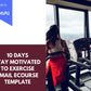 Email eCourse Template | Newsletter Template | Editable Stay Motivated to Exercise