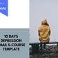 Email eCourse Template | Newsletter Template | Editable Depression Emails