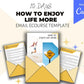 Email eCourse Template | Newsletter Template | Editable How To Enjoy Life More Emails