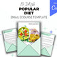 Email e-Course Template | Editable Popular Diet | Done-for-You e-Course in Canva