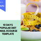 Email e-Course Template | Editable Popular Diet | Done-for-You e-Course in Canva