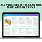 Email e-Course Template | Editable Popular Diet | Done-for-You e-Course in Canva