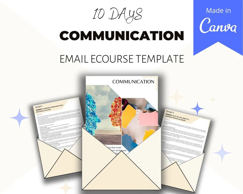 Email eCourse Template | Newsletter Template | Editable Communication Emails